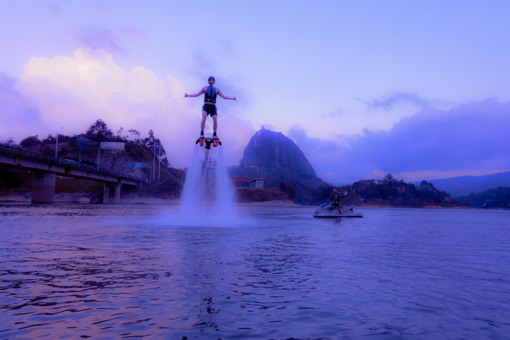 Flyboard пейзаж